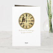 時計の監視挨拶およびメッセージカード カード (裏面)