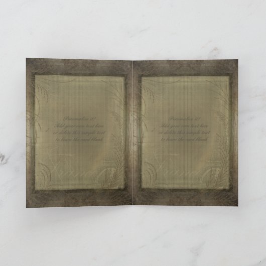 時計の監視挨拶およびメッセージカード カード (内部)