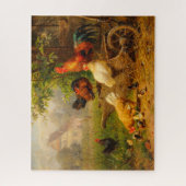 時計の目のカールJutz 1916ファーミヤードロースター ジグソーパズル (縦)