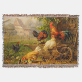 時計の目のカールJutz 1916ファーミヤード スローブランケット