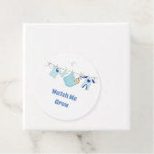 時計の私を成長かわいいベビーイラストレーションメッセージカード フェイバータグ (インサイチュ)