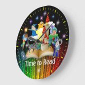 時計の読バージョン2 ラージ壁時計 (傾斜)