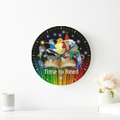 時計の読バージョン2 ラージ壁時計 (ホーム)