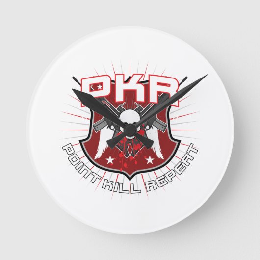 時計の調子を変える ラウンド壁時計 (正面)