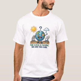 時計の針は回っている | エコロジー 地球 Tシャツ