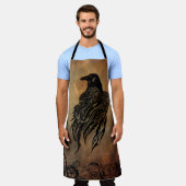 時計の針 エプロン (着用した状態)