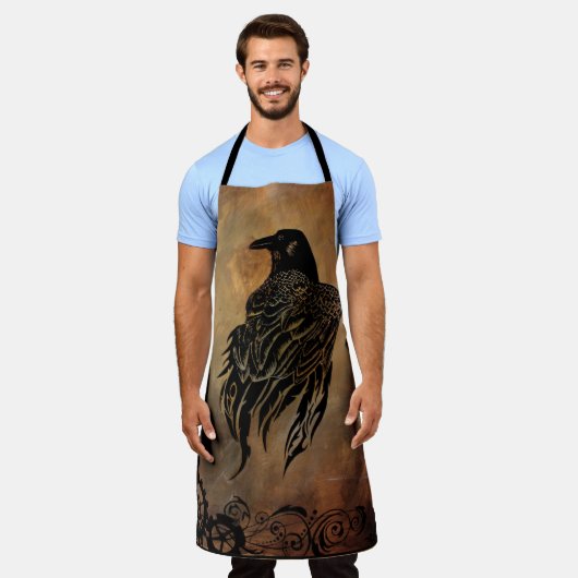 時計の針 エプロン (着用した状態)