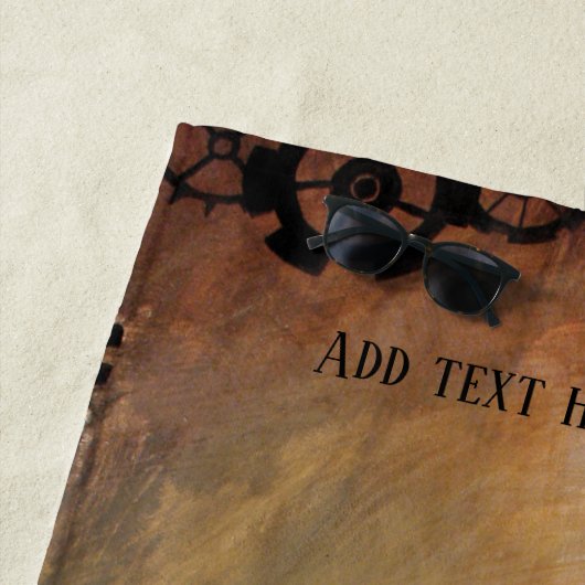 時計の針 ビーチタオル (インサイチュ)