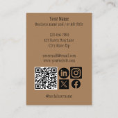 時計の針 名刺 (裏面)