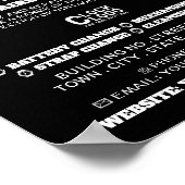 時計の顔のアイコン広告、時計学者 ポスター (角)