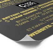 時計の顔のアイコン広告、時計学者 ポスター (角)