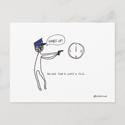 時計はがき ポストカード (正面)