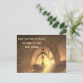 時計やる気を起こさせるが動くのを見るな ポストカード (スタンド正面)