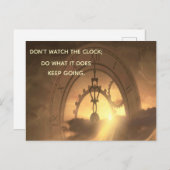 時計やる気を起こさせるが動くのを見るな ポストカード (正面/裏面)