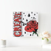 時計を作成して下さい スクエア壁時計 (ホーム)