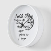 時計を戻せたらいいのに 壁時計 (傾斜)