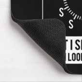 時計を見たときに仕事で見えるもの 笑える マウスパッド (コーナー)
