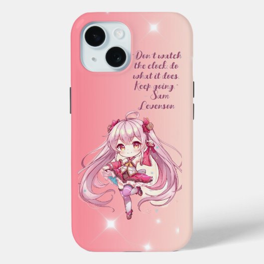 「時計を見てはいけない。時計のように進め。」 Case-Mate iPhoneケース (裏面)