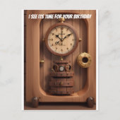 時計を見ると、あなたの誕生日の時間だ ポストカード (正面)