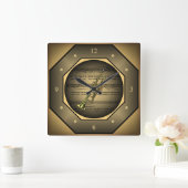 時計を鳴らす〜を吹き飛ばす〜を吹き飛ばす〜を吹き飛ばす スクエア壁時計 (ホーム)