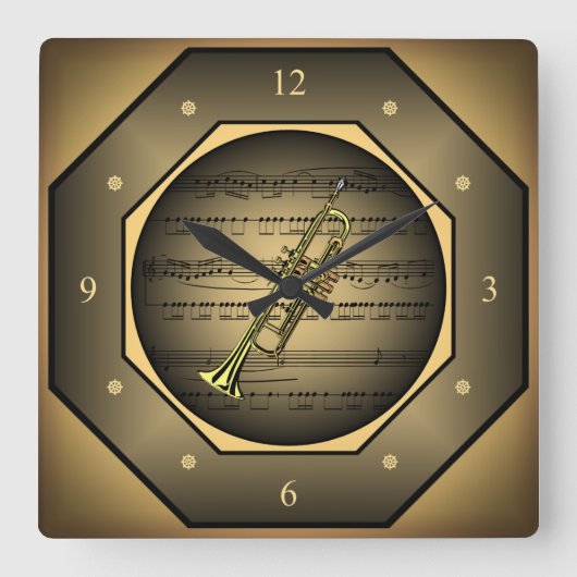 時計を鳴らす〜を吹き飛ばす〜を吹き飛ばす〜を吹き飛ばす スクエア壁時計 (正面)