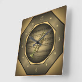 時計を鳴らす〜を吹き飛ばす〜を吹き飛ばす〜を吹き飛ばす スクエア壁時計 (傾斜)