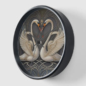 時計エレガント係： Swan Wall Clock 壁時計 (傾斜)