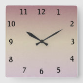 時計カスタム付き写真の追加顔 スクエア壁時計 (正面)