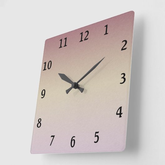 時計カスタム付き写真の追加顔 スクエア壁時計 (傾斜)