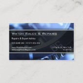 時計カッコいいのクローズアップ写真 – 名刺 (裏面)