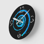 時計カラフルの回転 ラウンド壁時計 (傾斜)