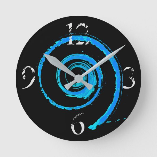 時計カラフルの回転 ラウンド壁時計 (正面)