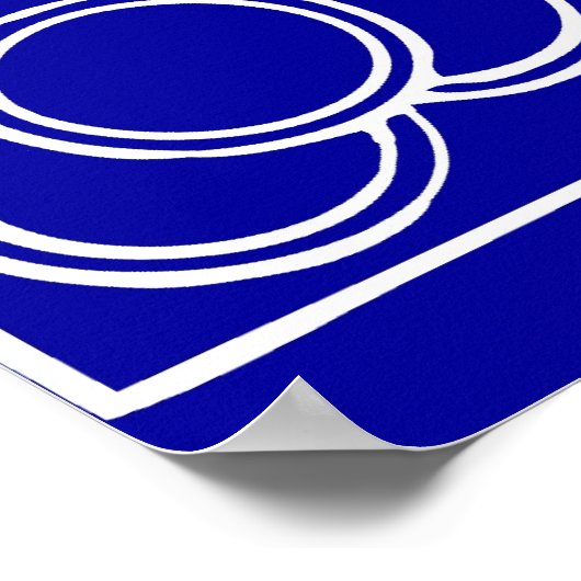 時計ギアの設計図 ポスター (角)