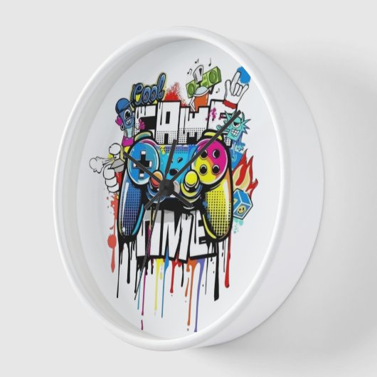 時計ゲーム時間 壁時計 (傾斜)