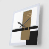 時計コンテンポラリー スクエア壁時計 (傾斜)