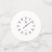 時計ストップ顔 コンフェッティ (スモール正面)