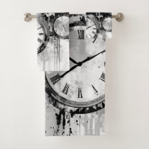 時計タオル