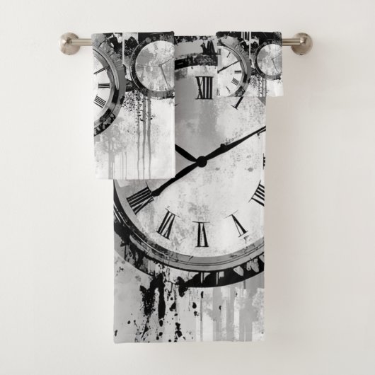 時計タオル バスタオルセット (インサイチュ)