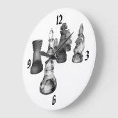 時計チェス ラージ壁時計 (傾斜)