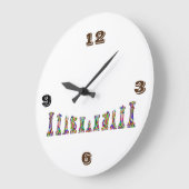 時計チェス ラージ壁時計 (傾斜)