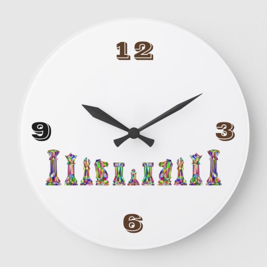 時計チェス ラージ壁時計 (正面)