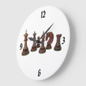 時計チェス ラージ壁時計 (傾斜)