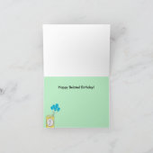 時計ハッピーベルト誕生日カード カード (内部)