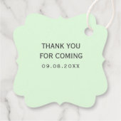 時計ベビーの成長、植物の贈り物のラベル、メッセージカード フェイバータグ (裏面)