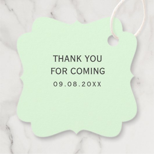 時計ベビーの成長、植物の贈り物のラベル、メッセージカード フェイバータグ (裏面)