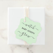 時計ベビーの成長、植物の贈り物のラベル、メッセージカード フェイバータグ (インサイチュ)