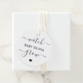 時計ベビーの成長、植物の贈り物のラベル、メッセージカード フェイバータグ (インサイチュ)