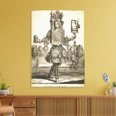 時計メーカー、パブ用のコスチューム。by Gerard Valck (1) キャンバスプリント (インサイチュ (リビング))