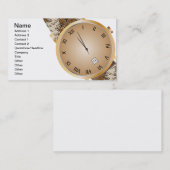 時計モダン 名刺 (正面/裏面)