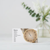 時計モダン 名刺 (スタンド正面)